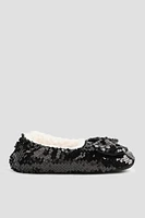 Ardene Sequin Slippers in | Size | Polyester/Spandex