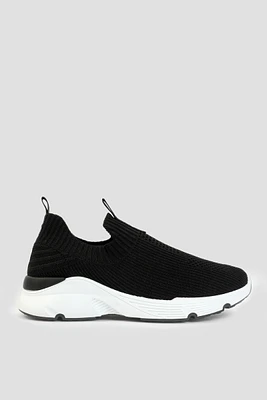 Ardene Slip-On Sneakers in Black | Size