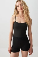 Ardene Basic Lace Trim Crop Tank Top in | Size | Polyester/Spandex | Eco-Conscious