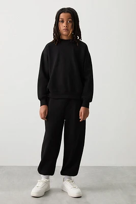 Ardene Kids Solid Sweatpants in | Size | Polyester/Cotton | Fleece-Lined
