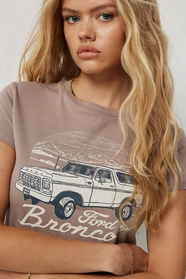 Ardene Bronco T-Shirt in Brown | Size | 100% Cotton