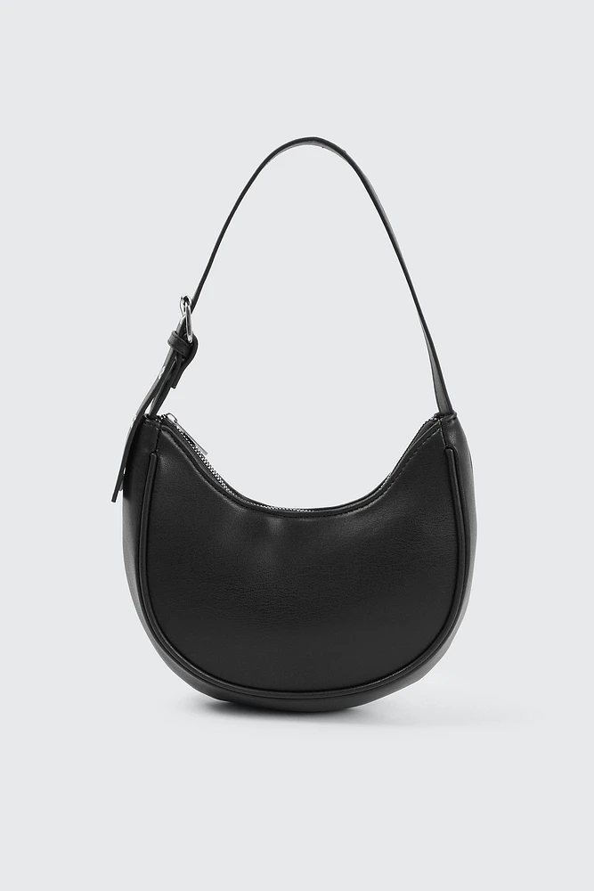 Ardene Crescent Shoulder Bag in | 100% Recycled Polyester | Eco-Conscious