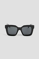 Ardene Black Square Sunglasses | Size 28