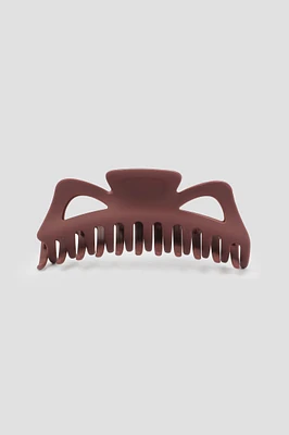 Ardene Recycled Hair Claw in Burgundy | Eco-Conscious