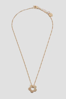 Ardene Daisy Chain Necklace in Gold | Eco-Conscious