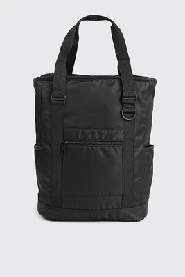Ardene Nylon Backpack with Handles in Black | 100% Recycled Polyester/Nylon | Eco-Conscious