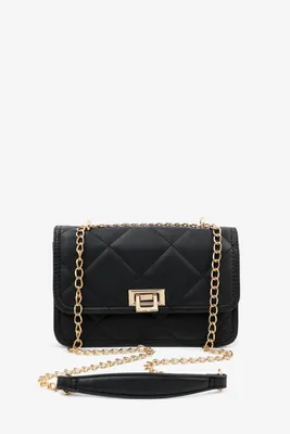 Ardene Quilted Crossbody Bag in | Faux Leather/Polyester