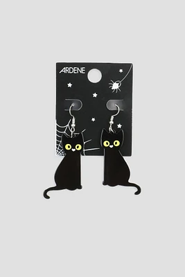 Ardene Black Cat Earrings