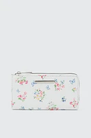 Ardene Faux Leather Cardholder in White | 100% Recycled Polyester/Faux Leather | Eco-Conscious