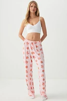 Ardene Printed PJ Pants in Light | Size | Polyester/Spandex