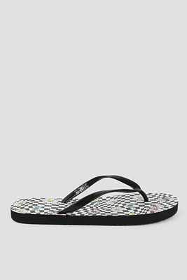 Ardene Printed Flip-Flops Sandals in | Size