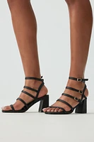 Ardene High Heel Strappy Sandals in | Size | Faux Leather/Polyester | Eco-Conscious