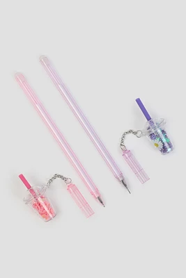 Ardene 2-Pack Pens with Drink Charms