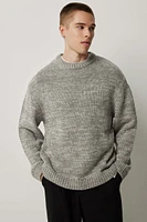 Ardene Man Crew Neck Sweater For Men in Grey | Size | Cotton