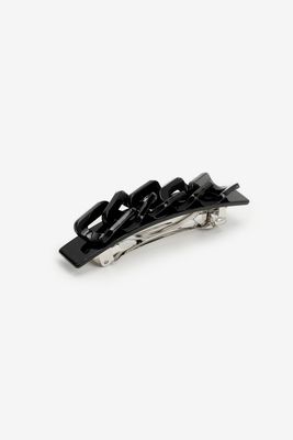 Ardene Plastic Chain Link Hair clip in Black