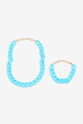 Ardene Colorful Chunky necklace & Bracelet in