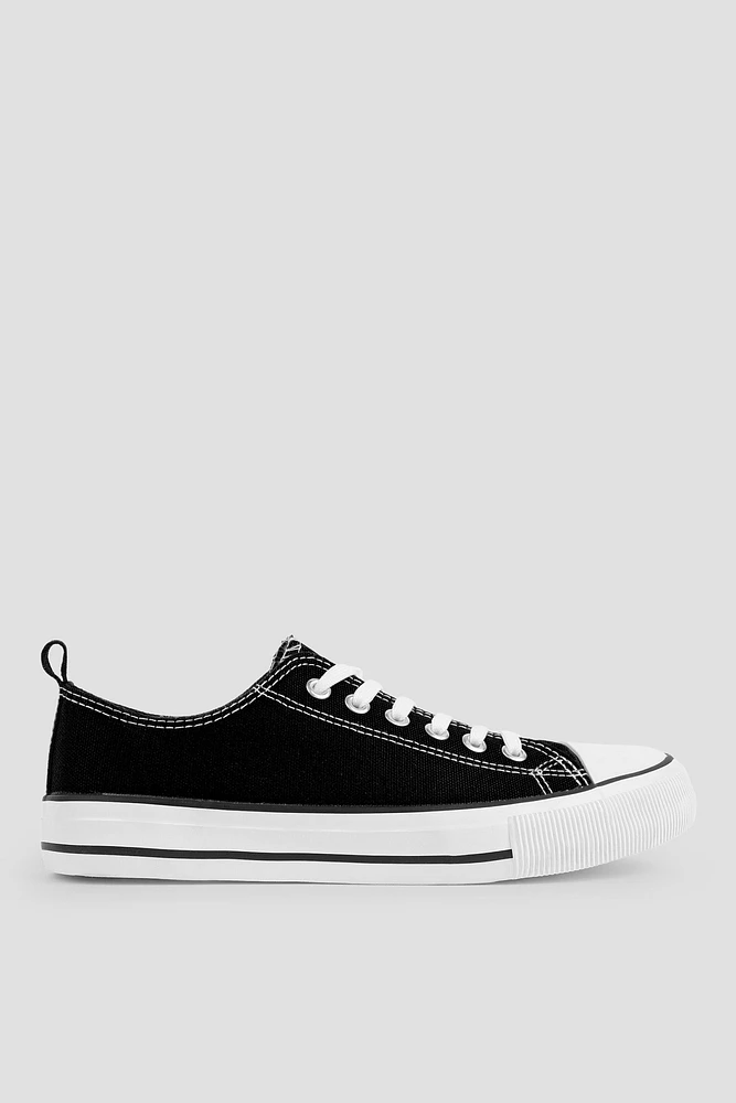 Ardene Low Top Sneakers with Toe Cap in | Size | Eco-Conscious