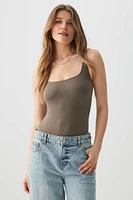 Ardene Basic Super Soft Slip On Bodysuit in | Size | Polyester/Elastane | Eco-Conscious