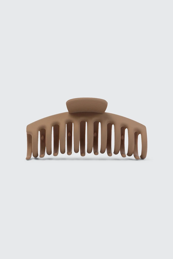 Ardene Hair Claw in Beige | Eco-Conscious