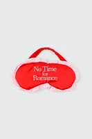 Ardene Ruffle Sleep Mask in Red | Polyester