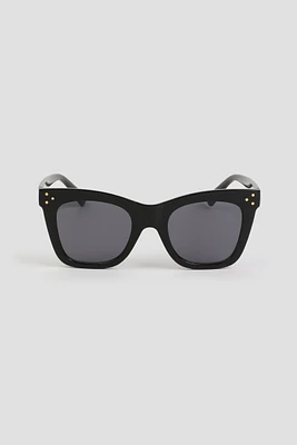 Ardene Black Square Sunglasses