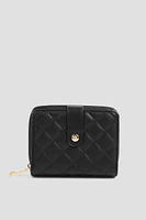 Ardene Quilted Wallet in | Faux Leather/Polyester