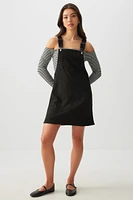 Ardene Faux Suede Overall Dress in | Size | Polyester/Spandex/Faux Suede