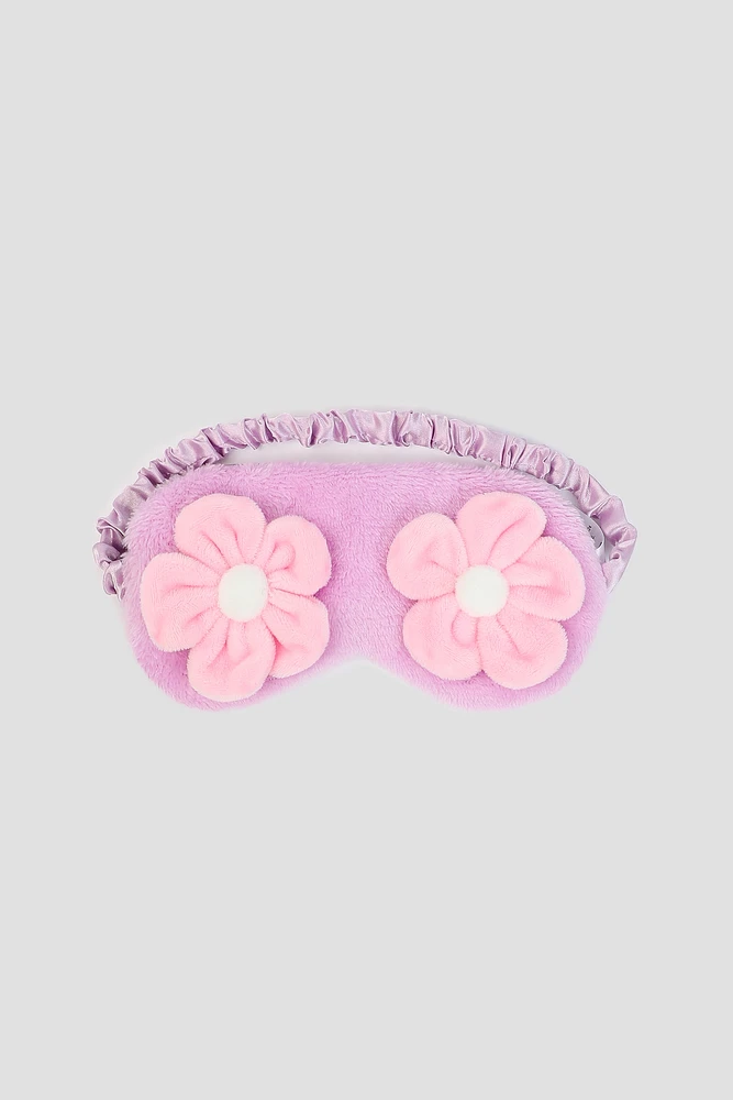 Ardene Daisy Sleep Mask in Medium Purple