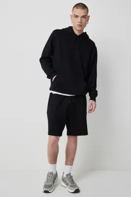 Ardene Man Solid Sweatshorts For Men in Black | Size | Polyester/Rayon/Elastane