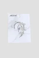 Ardene Butterfly Ear Cuff in Silver