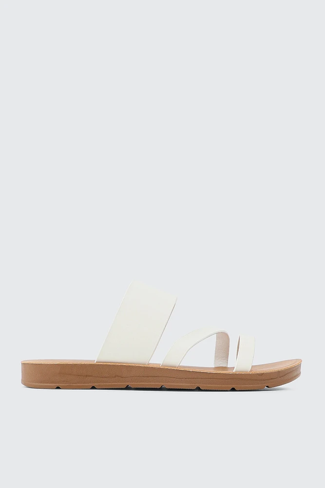 Ardene Strappy Flat Sandals in | Size | Eco-Conscious