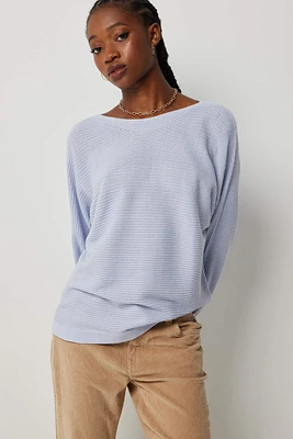 Ardene Long Dolman Sweater in Light | Size | 100% Acrylic