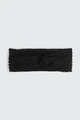 Ardene Open Mesh Knotted Headwrap in