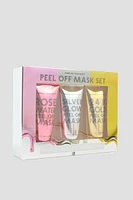 Ardene 3-Pack Peel Off Face Mask Set in Silver