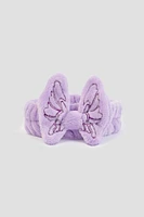 Ardene Butterfly Spa Headband in Lilac