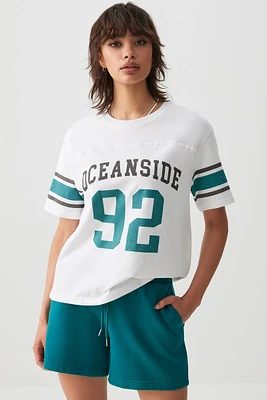 Ardene MADESOFT Fleece Midi Sweatshorts in Aquamarine Green | Size | Polyester/Cotton