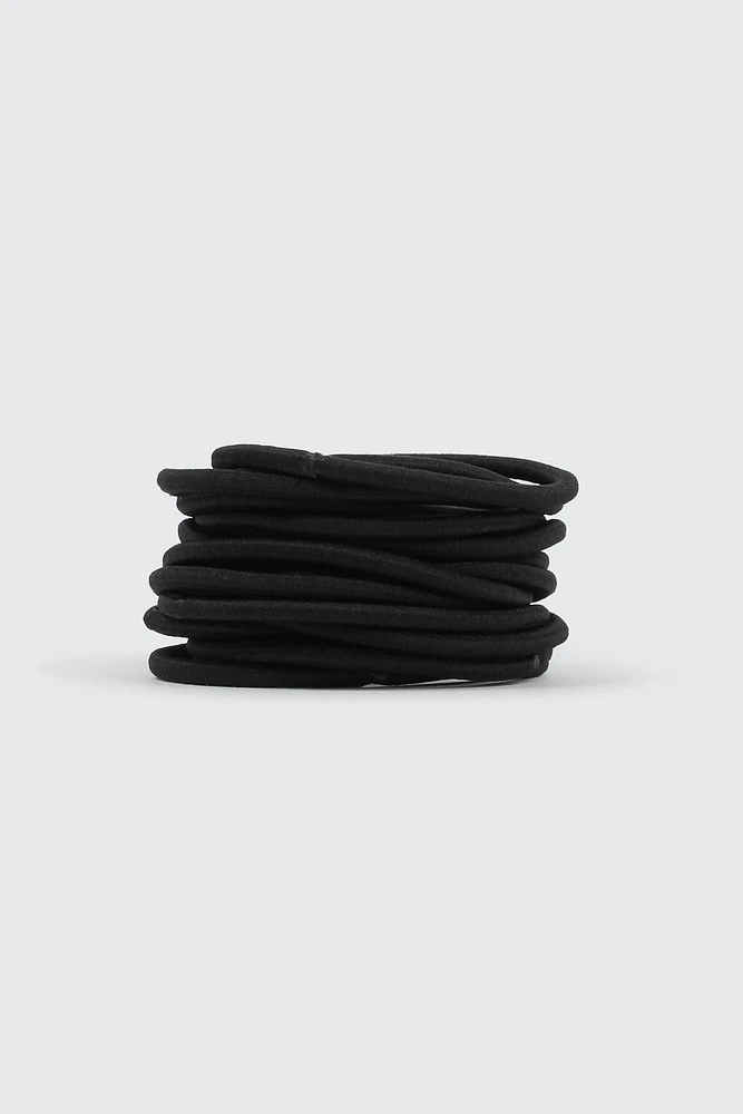Ardene 18-Pack Hair Ties in Black