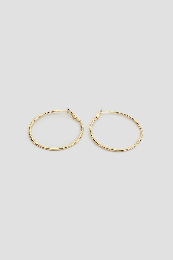 Ardene 14K Gold Plated Thin Hoops