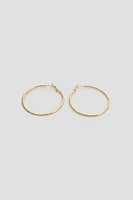 Ardene 14K Gold Plated Thin Hoops