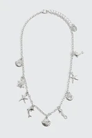 Ardene Sea Creature Necklace in Silver