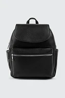 Ardene Flap Backpack in | 100% Recycled Polyester/Faux Leather | Eco-Conscious