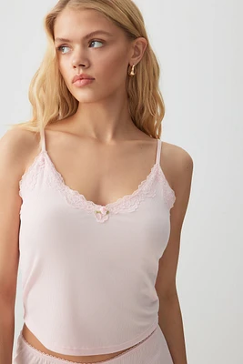 Ardene Super Soft PJ Tank Top in Light Pink | Size | Polyester/Spandex | Eco-Conscious