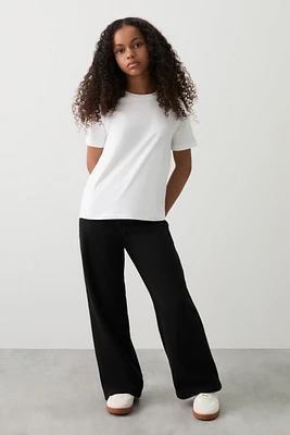 Ardene Kids Wide Leg Sweatpants in | Size | Polyester/Cotton | Fleece-Lined