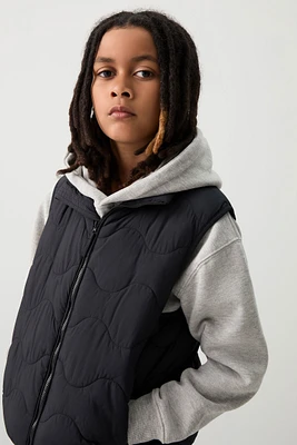 Ardene Kids Puffer Vest in Black | Size | Polyester