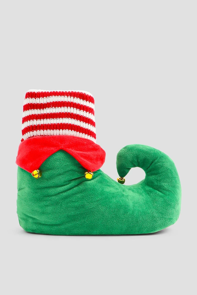 Ardene Elf Boot Slippers in Green | Size | Eco-Conscious