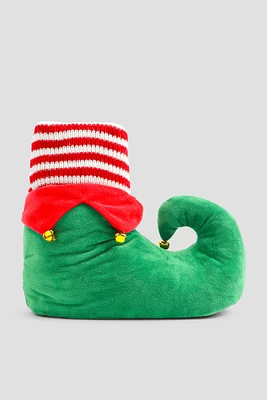 Ardene Elf Boot Slippers in Green | Size | Eco-Conscious