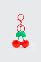 Ardene Cherry Keychain in Red