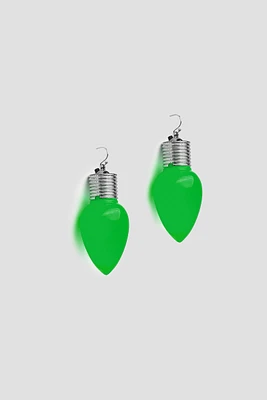 Ardene Festive Light Earrings in Green | Stainless Steel