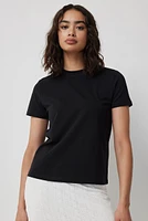 Ardene Basic Organic Cotton Relaxed T-Shirt in | Size | Cotton/Elastane | Eco-Conscious