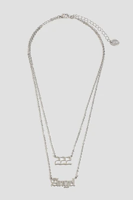 Ardene 222 Chain Necklace in Silver